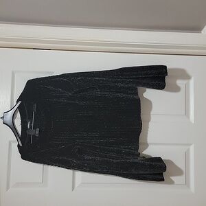 Express M gray plush sweater